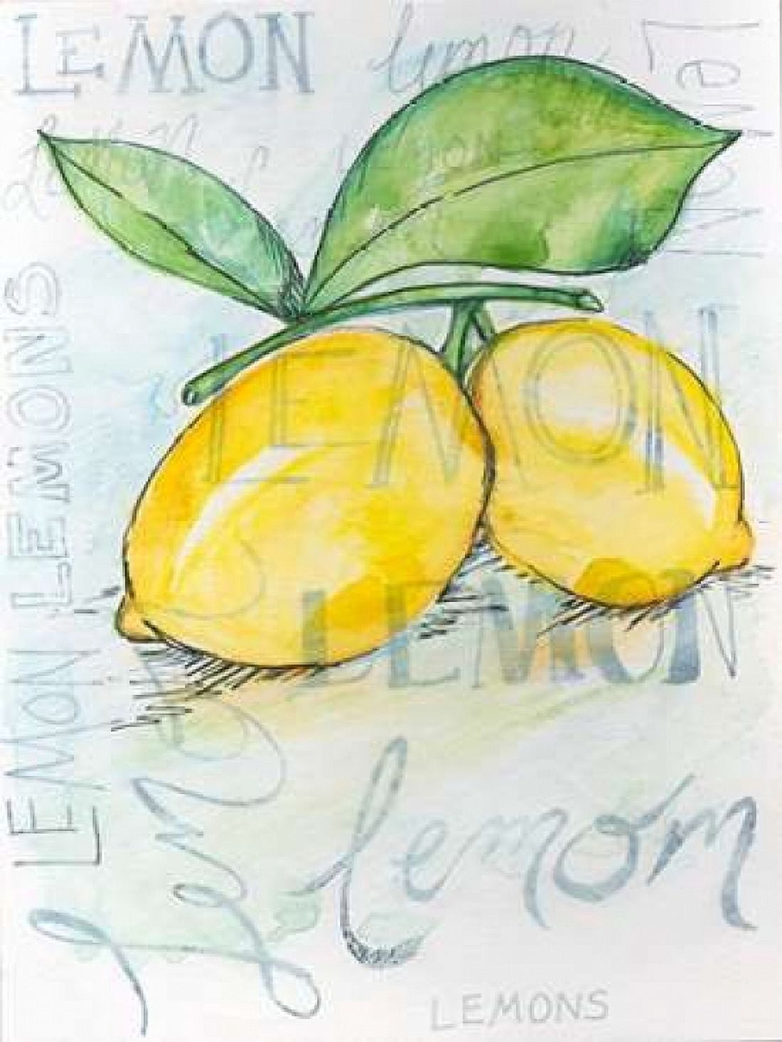 Lemons Canvas Art - Anne Seay (18X24)