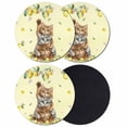 thumbnail image 1 of Lemons Cats Coasters Set of 4, Absorbent Coasters for Drinks, Summer Rustic Botanical Fruits Yellow Coaster for Desk Coffee Table Protection, Home Decor House Warming Gifts 4", 1 of 8