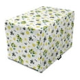 thumbnail image 1 of Lemons Dog Crate Cover, Summer Style Fresh Citrus Olives Leaves and Lemon Blossoms Arrangement, Easy to Use Pet Kennel Cover Small Dogs Puppies Kittens, 7 Sizes, Green Mustard and Khaki, by Ambesonne, 1 of 1