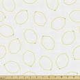 thumbnail image 1 of Ambesonne Lemons Fabric by the Yard Upholstery, Simple Citrus Cartoon, 10 Yards, Pastel Yellow White, 1 of 5