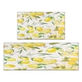 thumbnail image 1 of Lemons Kitchen Rugs and Mats Sets Of 2,Kitchen Decoration Rugs,Rubber Backing Non-Slip Floor Mat for Sink Washable Waterproof Laundry Room Runner Rugs, 1 of 7