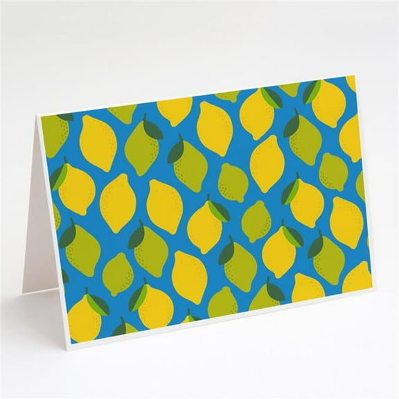 Lemons & Limes Greeting Cards & Envelopes - Pack of 8