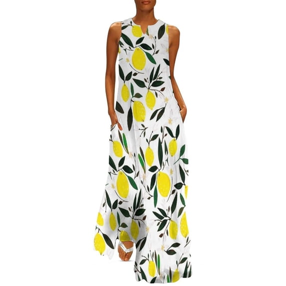 Lemons! Long Dress clothes for woman womens dress womans clothing