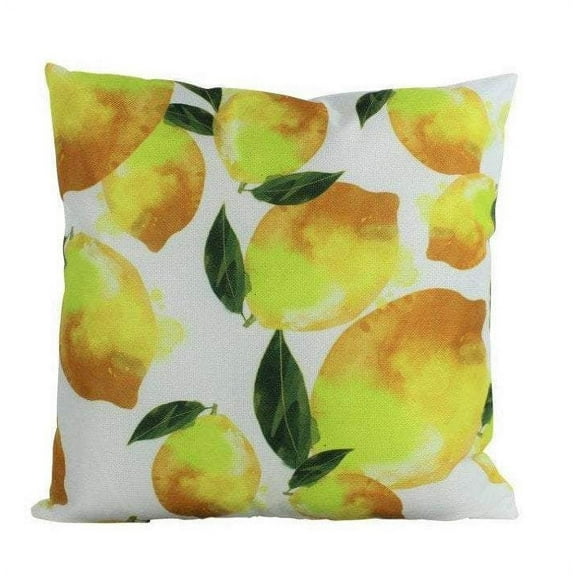 Lemons Repeat Pattern | Pillow Cover | Fruit | Yellow Lemons | Summer Decor | Home Decor | Farmhouse Decor | Bedroom Decor | Kitchen Decor