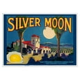 thumbnail image 1 of Lemons - Silver Moon Brand - San Fernando California - Vintage Fruit Crate Label c.1930s - Master Art Print 10in x 14in, 1 of 4