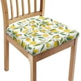 thumbnail image 1 of Lemons Square Chair Cushion Cover for Dining Office Wear Resistant Chair Seat Slipcover Home Chair Essentials Comfy Soft Upholstered Chair Seat Covers, 1 of 5