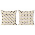 thumbnail image 1 of Lemons Throw Pillow Cushion Cover Pack of 2, Illustration of Lemons with Crocked Lines and Dots on Pinky Spotty Backdrop Print, Zippered Double-Side Digital Print, 4 Sizes, Multicolor, by Ambesonne, 1 of 2