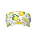 thumbnail image 1 of Lemons Visor Hats for Women with Print - Adjustable Sports Sun Hat, Breathable Polyester, Unisex Casual & Outdoor Cap, 1 of 5