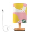 thumbnail image 1 of Lemons and Leaves Watercolor Table Lamp with USB Port LED Warm Light Lamp Night Light Home Decor, 1 of 7