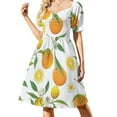 thumbnail image 1 of Lemons and oranges Sleeveless Dress summer women's dress 2024 summer dresses womens 2024, 1 of 6