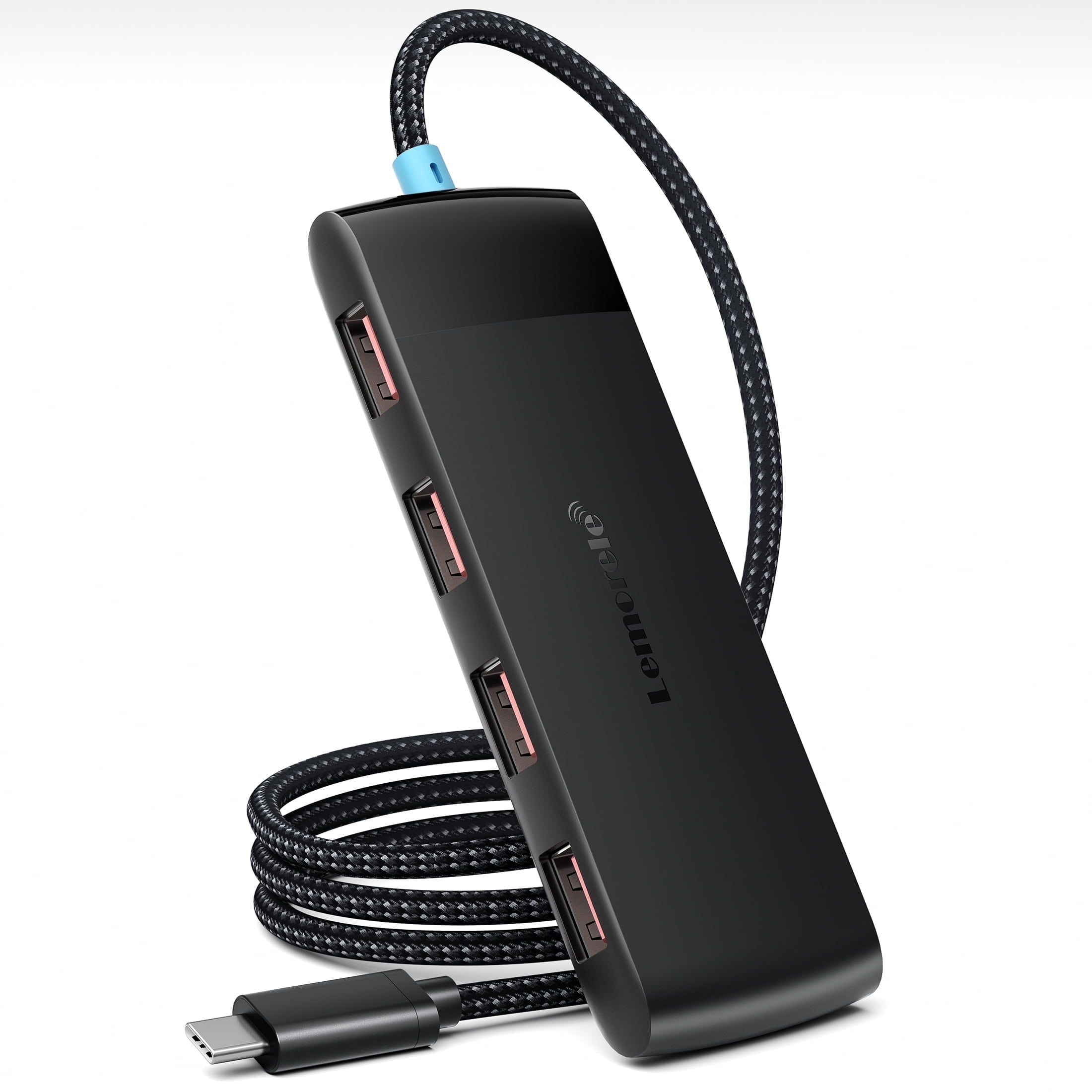 Lemorele 5-in-1 USB C Hub, 4 USB Type-A 3.2 Gen 2  10Gbps, USB Adapter Plug and Play,60CM Cable Length