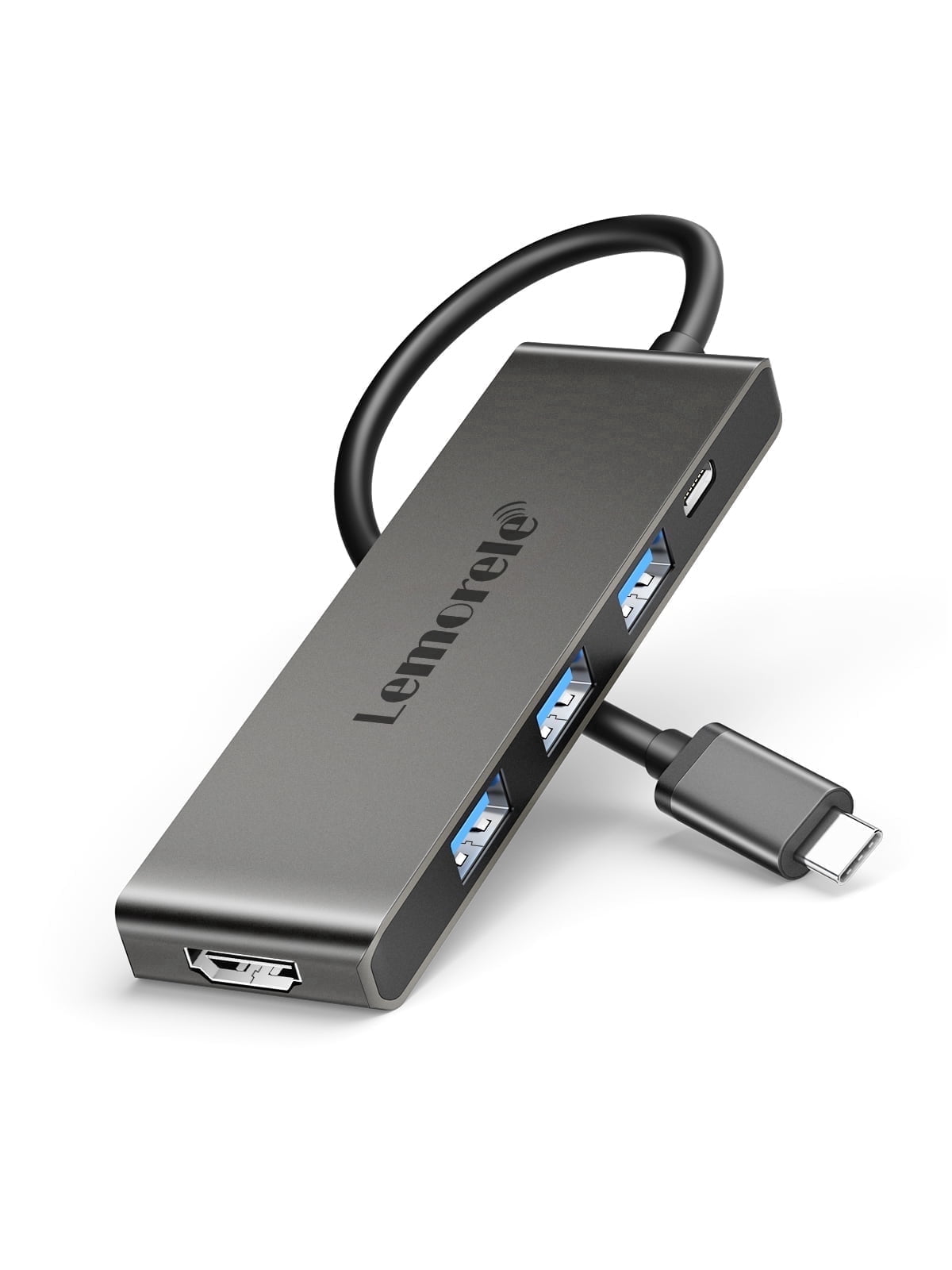 Lemorele 5 in 1 USB Hub, USB C to 4K HDMI, USB 3.0/2.0, PD 100W,USB C ...