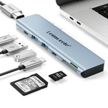 Lemorele 7-in-1 USB C Hub 4K HDMI Output USB A USB C Multiports Docking Station