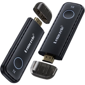 Lemorele Wireless HDMI Transmitter and Receiver, Plug & Play Portable Wireless HDMI, 1080P 164Ft Wireless HDMI Extender for Laptop/Pc/Tv Box/Camera/Projector