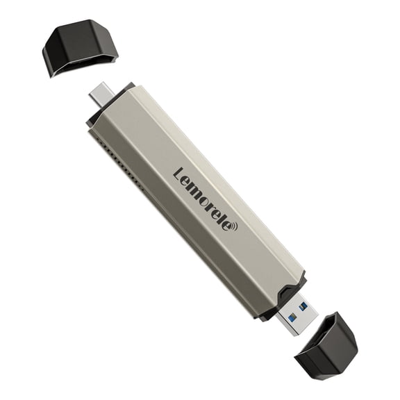 Lemorele M.2 NVMe SSD Enclosure, USB C 3.2 Gen2 10Gbps SSD Enclosure Adapter Tool-Free, Aluminum SSD Case for M-Key SSD 2230/2242/2260/2280