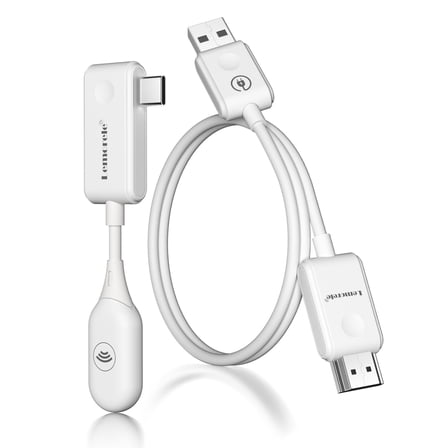 Lemorele P10 Wireless HDMI Kit,Wireless USB C Transmitter and HDMI Receiver 98ft ,5GHz 1080P Wireless HDMI Extender for Streaming Audio Video to Monitor/Projector from Laptop/TV-box