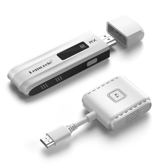 Lemorele P200 Wireless HDMI Transmitter and Receiver,Wireless HDMI Extender Kit,5G 164ft Range 1080P HD Wireless Wireless Video Streaming Transmission for Laptop/TV-Boxs to HD TV/Projector/Monitor
