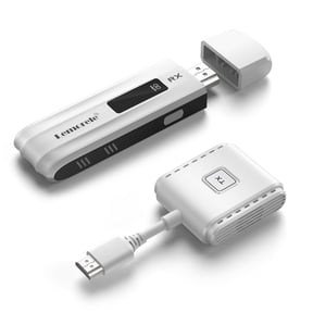 Lemorele Wireless HDMI Transmitter and Receiver, 1080P HDMI Wireless Extender,165FT Plug & Play Screen Casting for Laptop, PC, Projector, TV-Box(White)