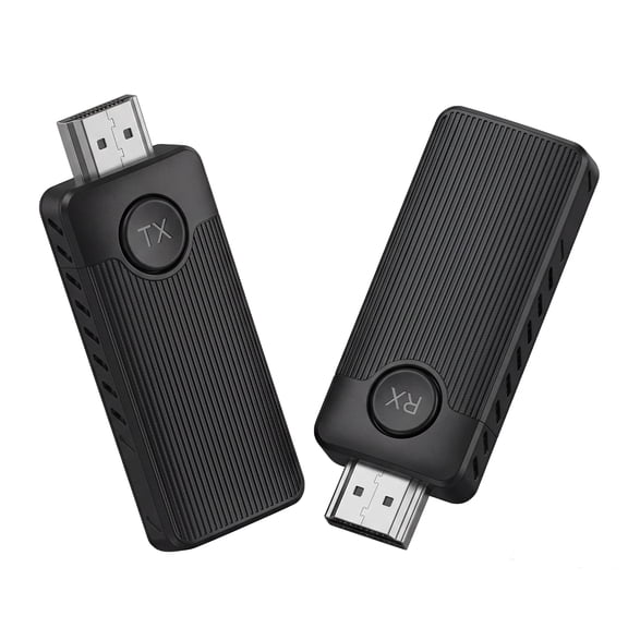 Lemorele Wireless HDMI Extender, Wireless Video Transmission Kit,1080p 60hz 164ft Range Wireless HDMI, Wireless HDMI Receiver and Transmitter for Projector, Hdtv, Monitor,Plug and Play