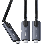 Lemorele Wireless HDMI Transmitter and 2 Receivers ,1080P HD 426ft Wireless Video Transmission,Support Android/iOS APP Monitor TuTuplay,for Laptop/Camera/TV-Box