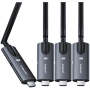 Lemorele Wireless HDMI Transmitter and 3 Receivers , 1080P HD Portable HDMI Wireless Extender Kit, 5G Wireless Video Transmission 656FT for Stream Video Audio from PC/TV-Box to Monitor/Projector/TV