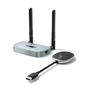Lemorele Wireless HDMI Transmitter and Receiver, 5G HDMI VGA Wireless Transmission, Support Dual Screen Display, 164FT/50M 1080P HDMI Wireless Transmission 8 TX to 1RX