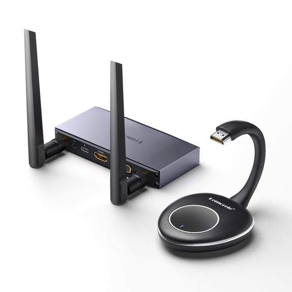 Lemorele Wireless HDMI Transmitter and Receiver,Wireless HDMI and VGA Dual Out Video Receiver,164ft 1080P Full HD Wireless HDMI Extender,for Streaming Video/Audio to HDTV/Monitor from PC/TV-Box