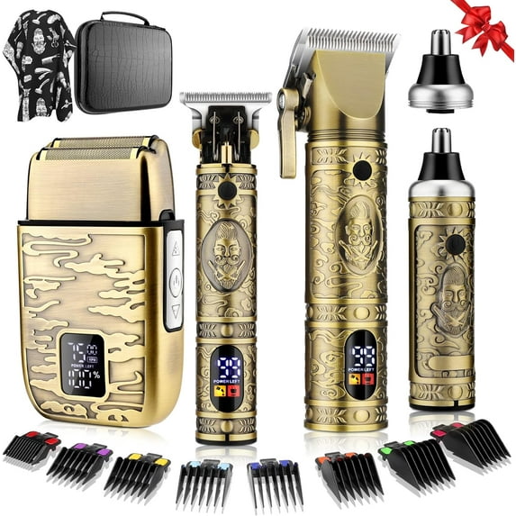 Lemulegu Cordless Hair Clippers and Trimmer Sets - The Perfect Gift for Men's Grooming
