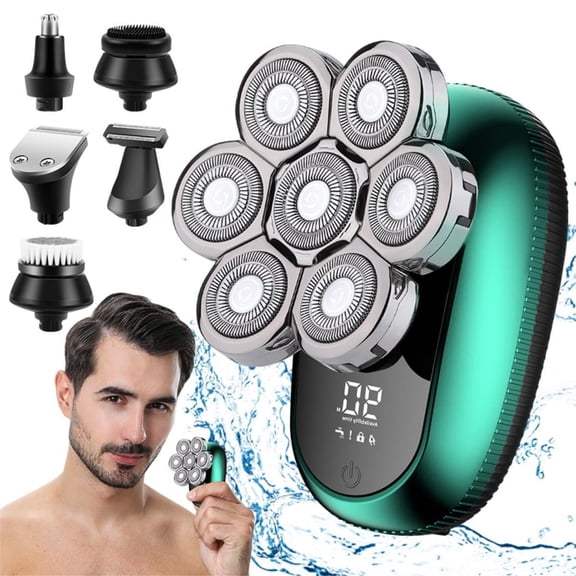 Lemulegu Men's Electric Shaver with Smooth & Precise Shaving, 7D Floating Head, 5 Pack