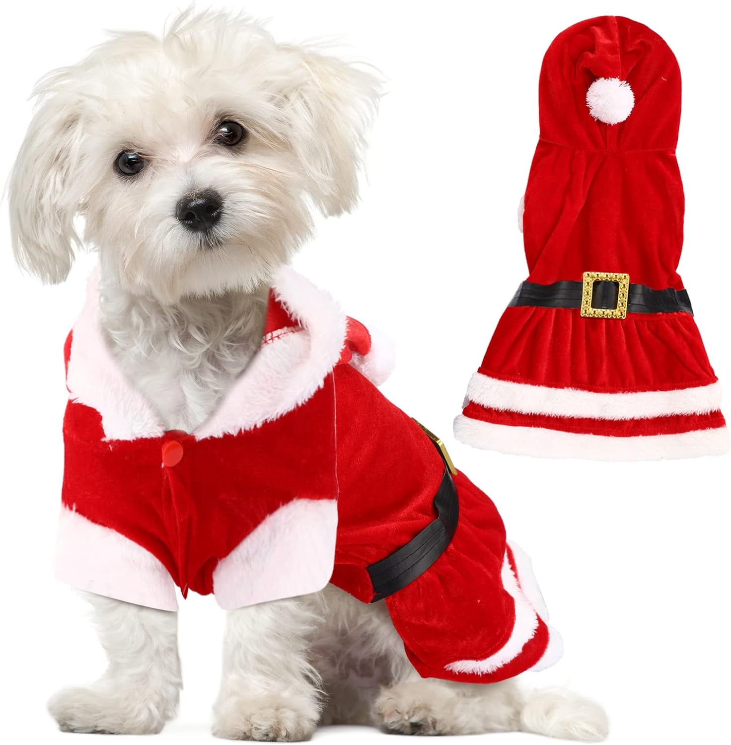 Lemulegu Soft and Cozy Christmas Dog Costume Elevate Your Pet's