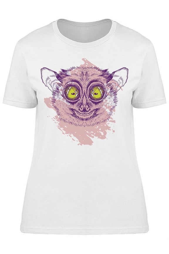Lemur Lory Graphic T-Shirt Women -Image by Shutterstock, Female Large