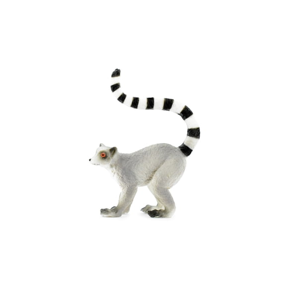 Lemur, Madagascar, Museum Quality, Hand Painted, Rubber Primate, Realistic Toy Figure, Model, Replica, Kids, Educational, Gift, 3" CH468 BB151