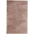 thumbnail image 1 of Len Glamorous Ultra-Solf Shag Rug, Coral Pink, 3ft x 5ft Shaped, 1 of 5
