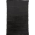 thumbnail image 1 of Len Glamorous Ultra-Solf Shag Rug, Jet Black, 3ft x 5ft Shaped, 1 of 6