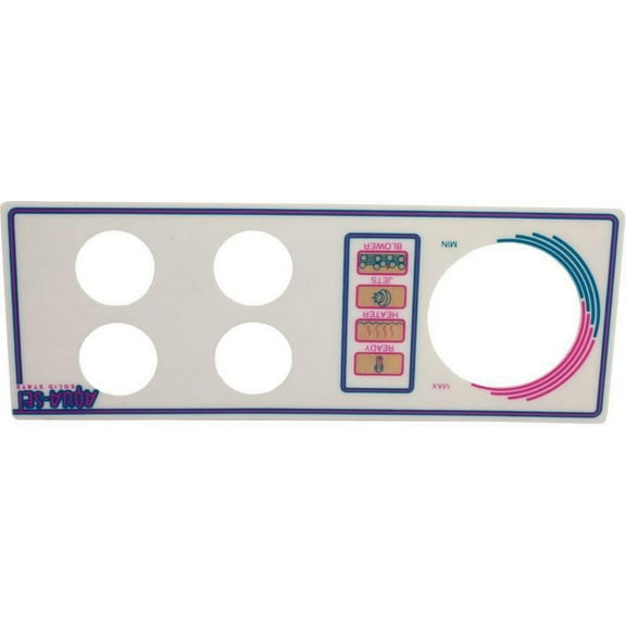 Len Gordon 930244-401 AquaSet Pool & Spa Control 4 Button Overlay