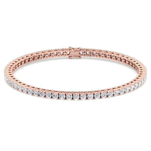 Lena - 4.10 Carat Classic Diamond Tennis Bracelet (4-Prong)