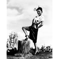 thumbnail image 1 of Lena Horne wearing Polka dot Top Portrait in Black and White Photo Print (24 x 30), 1 of 1
