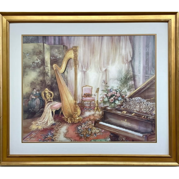 Lena Liu "Music Room VI- Romantic Overture" Signed Limited Edition Framed Art Generic