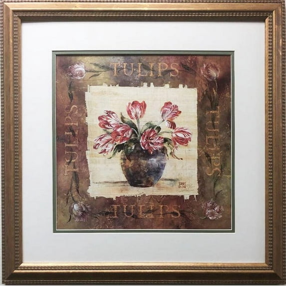Lena Liu "Tulips" Hand Signed Limited Edition Framed Art Generic