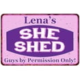 thumbnail image 1 of Lena's Purple & Pink SHE SHED Vintage Sign 8x12 Woman Wall Decor 108120040058, 1 of 1