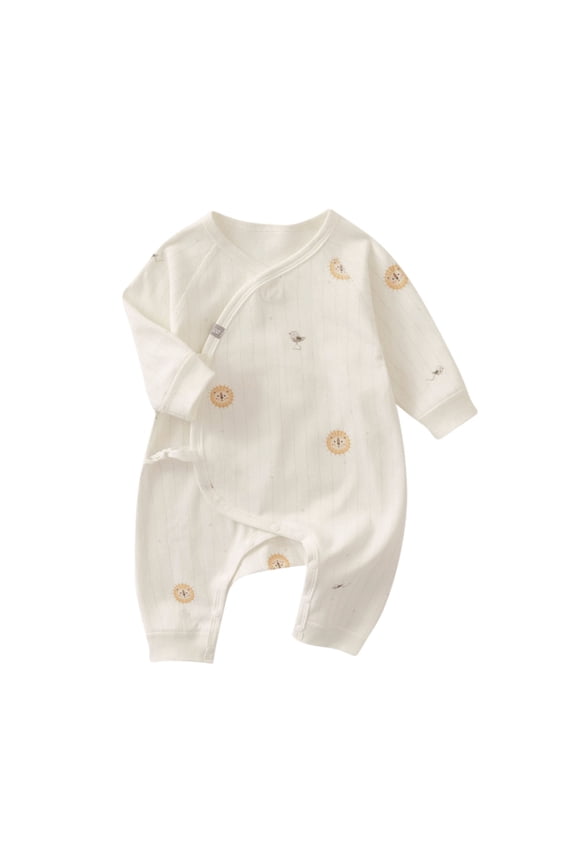 Baby Spring New Onesie Newborn Climbing Clothes Short Sleeve Thin Romper Clothes Bag Fart Clothes