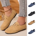 thumbnail image 1 of Lenago Ballet Flats for Women Wide Width Flats Round Toe Slip On Comfortable Daily Shoes Casual Office Work Wedding Comfort Soft Blue Size-8.5, 1 of 10