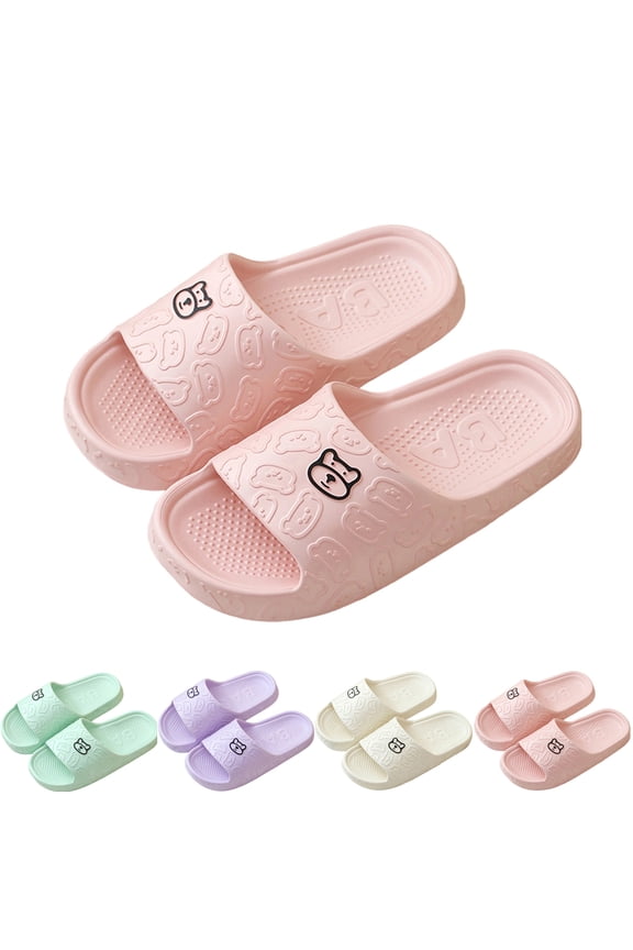 Bathroom Slippers for Women Quick Drying Non Slip Bath Slippers Shower Shoes Sandals with Drain Holes Bathroom House Shoes Beach Sandals