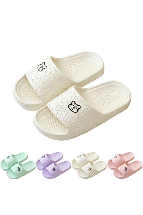 Bathroom Slippers for Women Quick Drying Non Slip Bath Slippers Shower Shoes Sandals with Drain Holes Bathroom House Shoes Beach Sandals