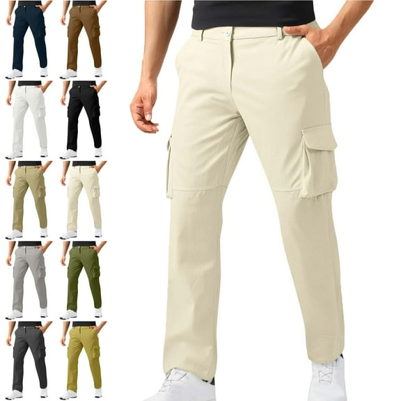Lenago Cargo Pants Plus Size fot Women,Unisex,Cargo Pants for Men Elastic Waist Casual Multi-pocket Work Pants Sports Trousers Pants Outdoor Hiking Straight-leg Pants,Size S-4XL