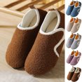 thumbnail image 1 of Lenago Children's Fuzzy Slippers Toddler Infant Home Slippers for Boys Girls Soft Flat Slip On Easy Hook-and-Loop​​ Fleece Lined Winter House Shoes Slip-Resistant Indoor 2-12 Years, 1 of 10