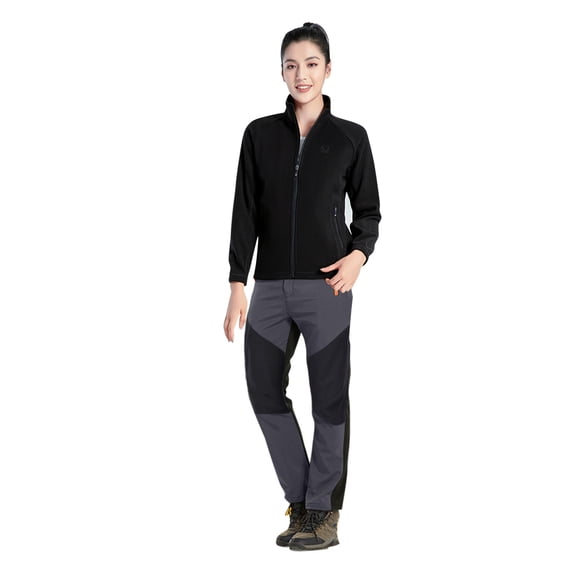 Lenago Color-blocking Outdoor Assault Pants Fleece Thickened Soft Shell Ski Pants