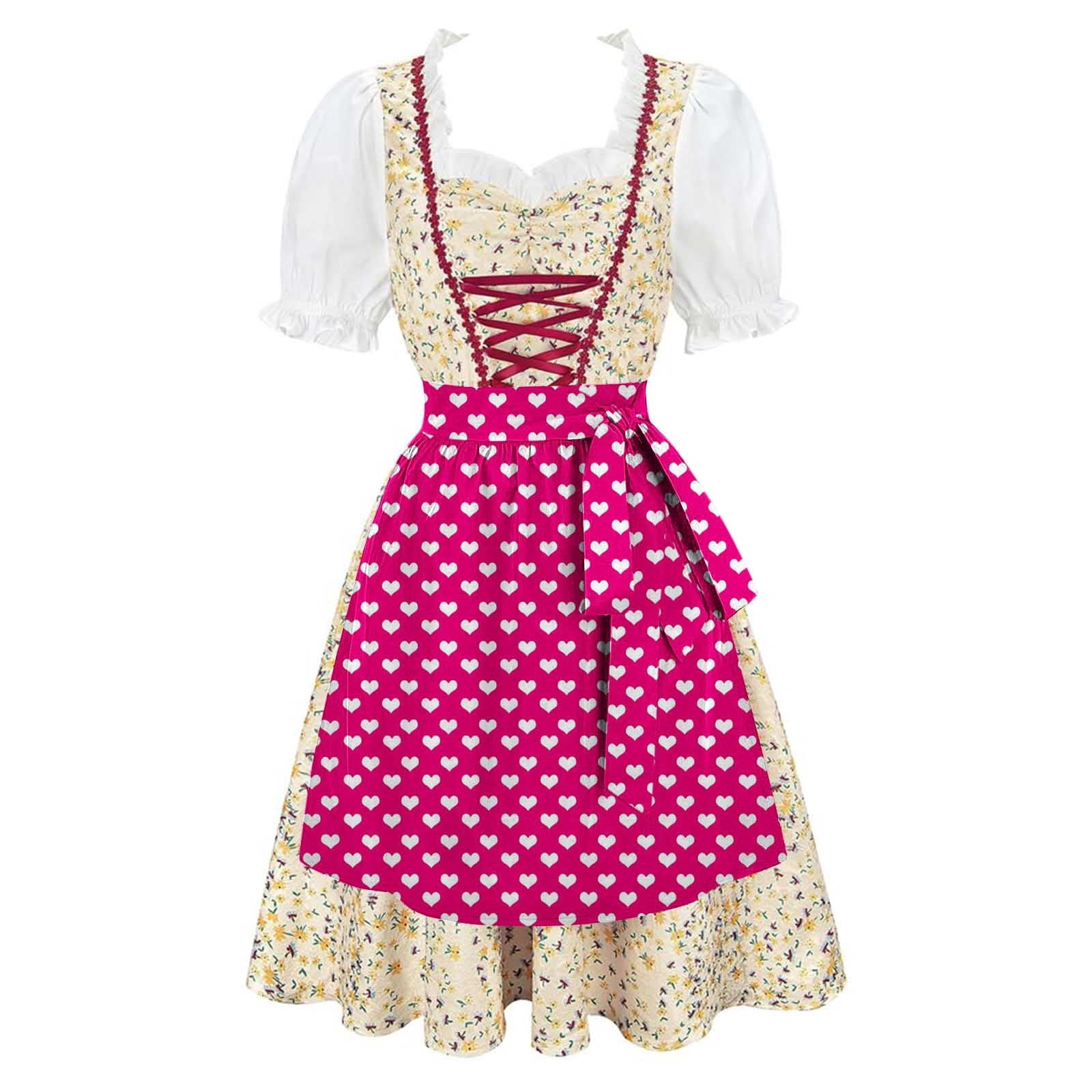 oktoberfest dresses for women German Traditional Dirndl Dress Bavarian Beer Girl Costume The internet has dubbed them What to Wear to Oktoberfest