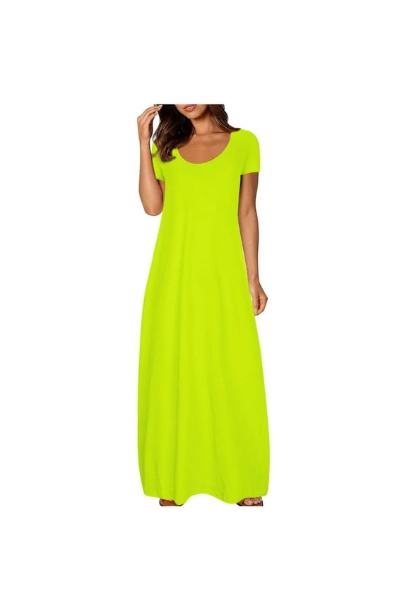 Lenago Dresses for Women Plus Size Sleeveless Dresses Fashion Flowers Printed Waist Sundress V-Neck Knee-length Dress Beach Vacation Dress
