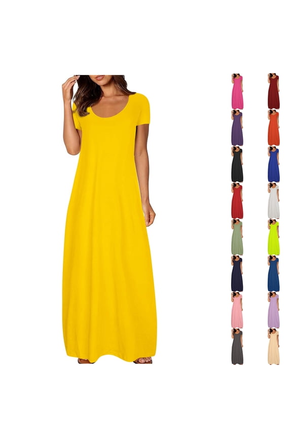 Lenago Dresses for Women Plus Size Summer Casual Print V-Neck Sleeveless Strap Dress Boho Party Maxi Dress